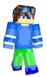 malibu and green Minecraft skin — Classic model