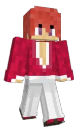 Himura112's Minecraft skin wearing the Purple Heart cape