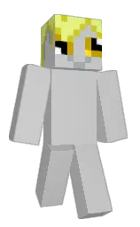 silver and honeysuckle Minecraft skin — Classic model — first worn by AzureRippleGlow