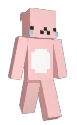 bwiq's Minecraft skin wearing the Cherry Blossom cape