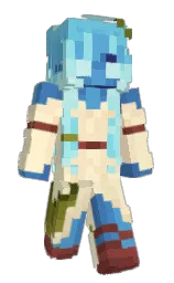 barley white and black Minecraft skin — Slim model