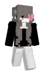 black and gallery Minecraft skin — Slim model — first worn by Baizhiu