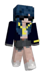 blue charcoal and cello Minecraft skin — Slim model — first worn by Karl_aa