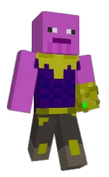 fuchsia pink and merlin Minecraft skin — Classic model