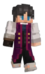 FostL's Minecraft skin wearing the 15th Anniversary cape