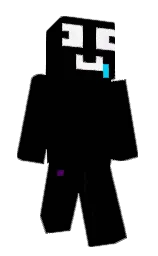 black and ripe plum Minecraft skin — Classic model