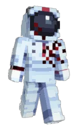 tropical blue and foam Minecraft skin — Slim model — first worn by strawluc