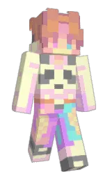 cumulus and pastel pink Minecraft skin — Classic model — first worn by Lingoz_