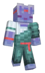 faded jade and patina Minecraft skin — Classic model — first worn by BlurpleBlub