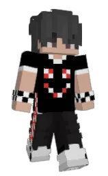 black and eunry Minecraft skin — Slim model