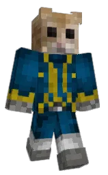green vogue and dusty gray Minecraft skin — Classic model