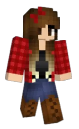 emmlly's Minecraft skin wearing the Hero cape