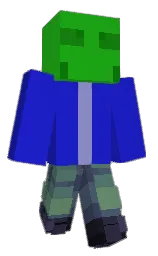 persian blue and hibiscus Minecraft skin — Slim model — first worn by kokoska1