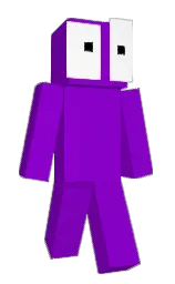 electric violet and black Minecraft skin — Slim model — first worn by z_thiago_xd