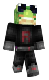 black and goblin Minecraft skin — Classic model
