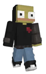 muesli and cod gray Minecraft skin — Classic model — first worn by Spezzel