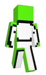 bright green and white Minecraft skin — Classic model