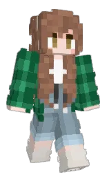 eucalyptus and jewel Minecraft skin — Slim model — first worn by babushka_kay