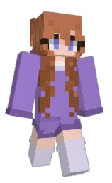 lilac bush and snuff Minecraft skin — Slim model — first worn by Alina0102