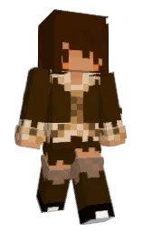 brown pod and dark ebony Minecraft skin — Slim model