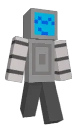 dusty gray and emperor Minecraft skin — Classic model