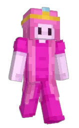 black and shocking pink Minecraft skin — Slim model