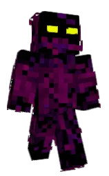 black and mardi gras Minecraft skin — Classic model — first worn by deadchocolate47