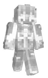 white and alto Minecraft skin — Classic model — first worn by ilishq