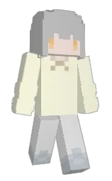 beige and silver Minecraft skin — Slim model — first worn by EstherPan