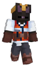 white lilac and zeus Minecraft skin — Classic model — first worn by Inkzo