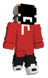 persian red and cod gray Minecraft skin — Classic model