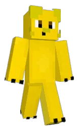 school bus yellow and gold Minecraft skin — Classic model — first worn by Nether1te_1ng0t