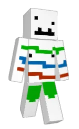 white and japanese laurel Minecraft skin — Classic model