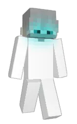 white and twilight blue Minecraft skin — Slim model — first worn by 7thsevens