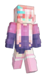 butterfly bush and your pink Minecraft skin — Slim model — first worn by nymphjinnx