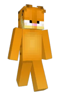 Front of Garfield's skin