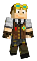 ZOOM_64's Minecraft skin wearing the Copper cape