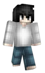 mine shaft and cod gray Minecraft skin — Classic model