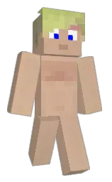 white and cameo Minecraft skin — Slim model — first worn by WolkeJr