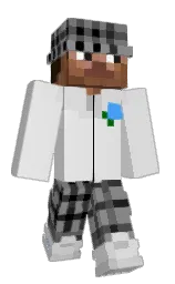 mercury and gray Minecraft skin — Classic model