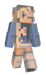 Minecraft-Skin in wild blue yonder und slate gray — Modell: Schmal — zuerst getragen von whozits