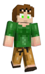 forest green and mandys pink Minecraft skin — Classic model — first worn by Peiboe