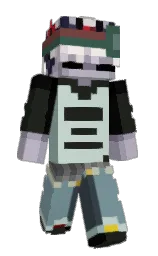 log cabin and gumbo Minecraft skin — Slim model