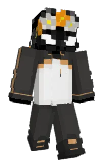 Front of Derzox's skin