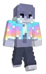 Teledisruptor's Minecraft skin wearing the Aurora cape