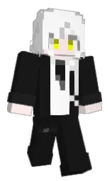 cod gray and white Minecraft skin — Classic model — first worn by TushanYuan