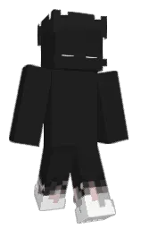 mine shaft and white Minecraft skin — Classic model