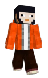 international orange and trinidad Minecraft skin — Slim model — first worn by StarNud3