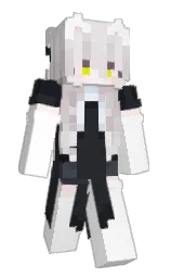 white and shark Minecraft skin — Slim model — first worn by FBRJG