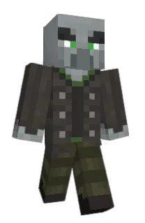 Front of Dezak's skin